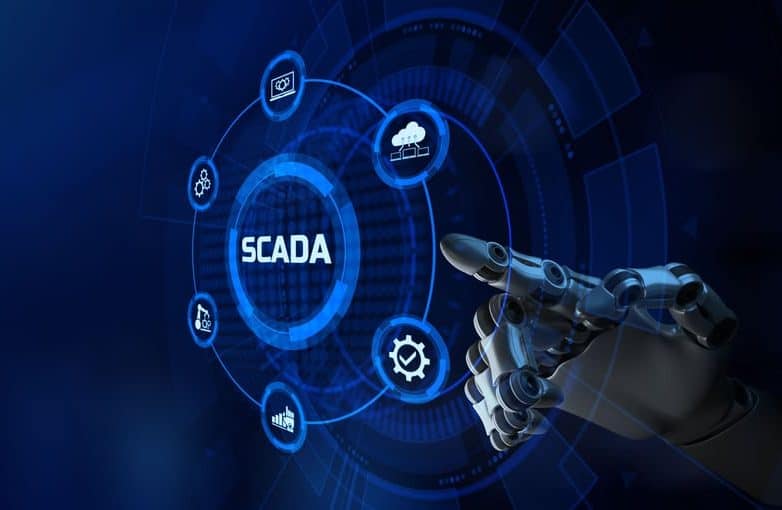 robot arm pointing to SCADA